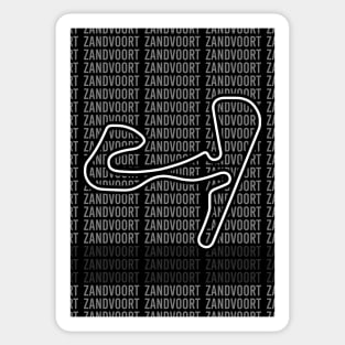 Zandvoort - F1 Circuit - Black and White Sticker